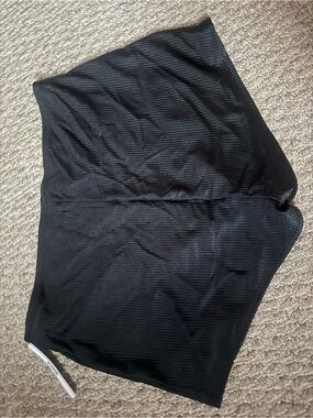 PINK Victoria's Secret Black Ribbed Bikini Bottoms